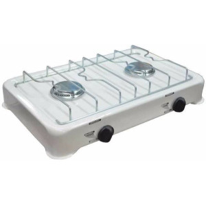 ANAFE BROGAS 2 HORNALLAS BLANCO GAS ENVASADO